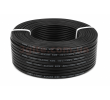  Кабель силиконовый черный 16 AWG 1.31 мм², бухта 200м.